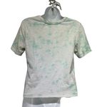 Love Shack Fancy blue tie dye short sleeve crop Top Size S Photo 1