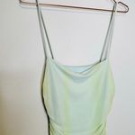 SIGNIFICANT OTHER Green Striped Mesh Square Neck Bodycon Verona Dress Size US 6 Photo 7