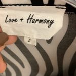 Love + Harmony zebra button up crop top Photo 2