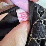 Ted Baker  Black Satin Gold Glitter Lace Mini Dress Womens M Formal Long Sleeve Photo 8