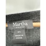 Martha Stewart Womens Long Tunic Sweater M/L Gray Oversized Slouchy Lagenlook Size M Photo 6