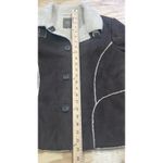 Old Navy  Faux Suede Jacket Coat Brown Sherpa Fleece Lined Y2K Women’s Medium Photo 12