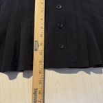 Womens Black Pleated Button Mini Skirt 8 Gothic Fairygoth Grunge Punk Preppy Photo 7