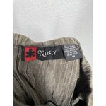 Vintage Nikky Tiered Maxi Skirt Medium Faded Olive Green Lace Trim Y2K Photo 3