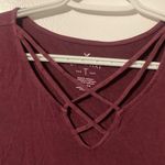 American Eagle  Outfitters Soft & Sexy Women’s Small Short Sleeve Tee Burgundy Photo 1