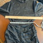 Hunter Bell Ariana Ruched Long Sleeve Black Onyx Dress size 0 NWT LBD sexy prom Photo 10