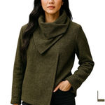 Lisa Rinna Green Oversized Teddy Bear Jacket Size XXS Photo 0