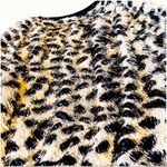 1. State  Eyelash Cheetah Print Cropped Sweater Top Photo 12