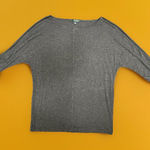Ralph Lauren Lauren  LRL Knit Gray Women’s Large Boat Neck Long Sleeve Shoulder Photo 0