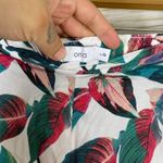 ONIA We Wore What  Leaf Print Wide Leg Palazzo Pants Photo 2