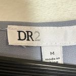 DR2 Medium Baby Blue Ruffle Shoulder Top Boho Tied Lace Clip Dot Work Cute Girly Photo 5