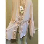 Elan #5 NWT! Women's Sz: M Crochet Back Blush Top By  Photo 4