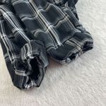 Rainbow Sandals Vintage Rainbow Plaid Crop Top Academia Y2K 90s Womens Sz M Black White Full Zip Photo 11