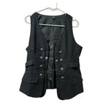 Phoebeby Black Tailored Vest Sleeveless Button Front Size M Excellent Condition Size M Photo 1