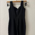 Pins and Needles Black Tapered Pleated Pocket Jumpsuit Zip Back Tank Size 2 Photo 6