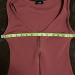 Minette Rose Colored Zipper Sleeveless Bodycon Mini Dress Size Medium Photo 6