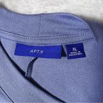 Apt. 9 Dusty Blue Long Sleeve Peplum Blouse Photo 4