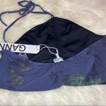 Ganni Ruched Floral Print Bikini Top Size 8 NWT Photo 6