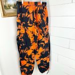 Jaded London Tie Dye Cargo Jogger Pants Orange Black Size 4 High Rise Halloween Photo 6