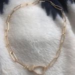 Handmade gold front clasp necklace  Photo 0