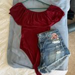 Forever 21 Maroon off the shoulder body suit Photo 2