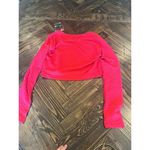 NWT Born Primitive Summit Crop Top Texture Stretch Women Large Red Lifting Shirt Photo 12