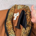 Danny & Nicole Vintage  Petite Size 8 Brown Animal Print Collar Knee Length Dress Photo 4