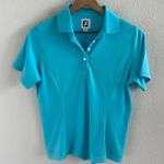 Foot Joy Women's Blue Golf Athletic Polo Shirt Top Small Photo 0