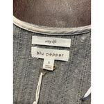 Blu Pepper Women Gray Ribbed Knit Open Front Long Sleeve Cardigan Sweater Size S Photo 10