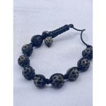 SPARKLING CRYSTAL BEAD BRACELET 10mm Shamballa Style Pave Disco Ball Hip Hop B33 Black Photo 1
