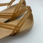 Crocs  Isabella T-Strap Sandal Womens Size 10 Bronze Gold Photo 7