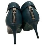 Vince Rare Teal Leather Back Zip Bootie, Sz 6 Photo 8