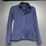 Alo Yoga  Mesh Sleeve Zip Up Jacket Navy S Photo 0