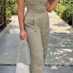 ZARA strapless Zipper Jumpsuit Photo 3