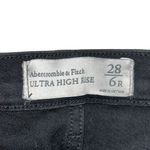 Abercrombie & Fitch Black Jeans High Waisted Ultra Rise Design Women’s 28 / 6R Photo 2