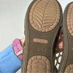 Crocs Brown Flats 8 Intricate circle Cut-Out Design Photo 4