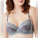 Wacoal Embrace Lace Underwire Bra Grey 34DDD Quiet Shade Ether Photo 0