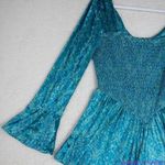 Free People NEW Bali Tightrope Romper In Turquoise Combo, S Photo 14