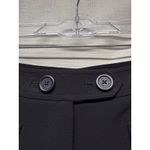 Karl Lagerfeld  Paris Womens High Waist Wide‎ Leg Dress Pants Sz 12 Cropped Black Photo 2