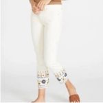 Driftwood  Mauve Embroidered Stitch Cuffed Leg
Pants(Size Small) Photo 4