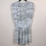 Betro Simone  Gray White Summer Beach Rayon Romper Women Size Medium Photo 1