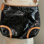 Coach Peyton F20022 Patent Leather Black Embossed Purse Adjustable Strap Photo 4