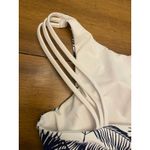 Khongboon Bitlis Bikini Halter Top and Bottom Blue White Tropical Reversible (S) Photo 3