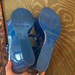 Carmen Sol Studded Blue Wedge Jelly Sandals Size 8 Photo 4
