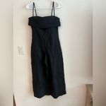 Banana Republic  Petite 0 Black Linen Blend Strapless Wide-Leg Jumpsuit NWT Photo 11