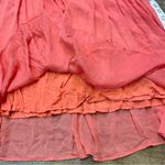 Free People  in Dreamland Crochet Knit Dress Coral Size 0 Boho Hippie Artsy Flowy Photo 8