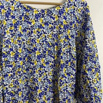 Old Navy Yellow and Blue Floral Shift Dress Photo 2