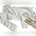Aerie NWT American Eagle White Unlined Adjustable Strap Scoop Neck Bralette Med Photo 3