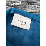 Akris  Punto blue eyelet pencil cotton skirt size 4 Photo 3