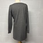 CAbi  Charcoal Gray Put On Ruched Long Sleeve Sweatshirt Dress # 3650 Medium Photo 3